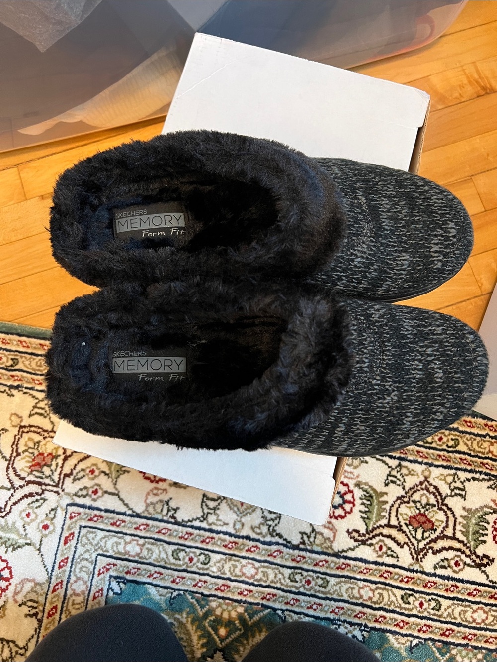 NWT Sketchers memory foam slip ons